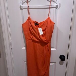 Banana Republic Strapless Orange Dress